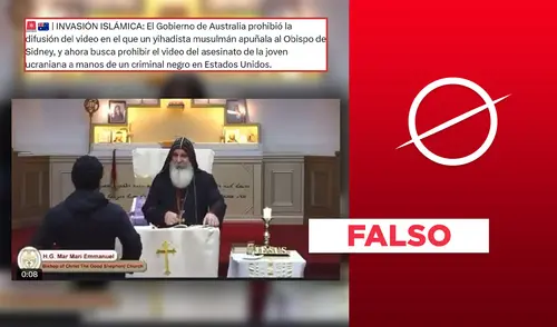 Agresión a obispo de Australia no ocurrió en el 2025 ni fue perpetrada por un ‘yihadista’