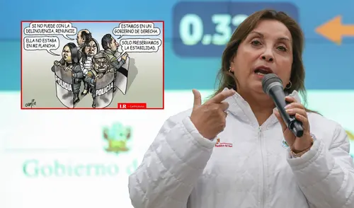 Tovar retrata como líderes políticos que han blindado a Boluarte ahora pretenden alejarse de ella. Foto: composición LR Dina Boluarte