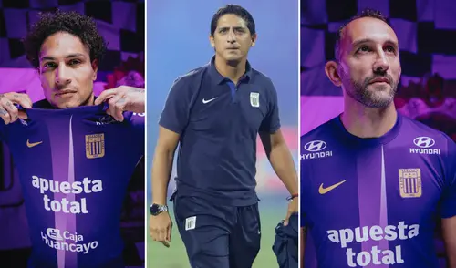 'Chicho' Salas escogió entre Paolo Guerrero y Hernán Barcos. Foto: composición LR/difusión / Alianza Lima