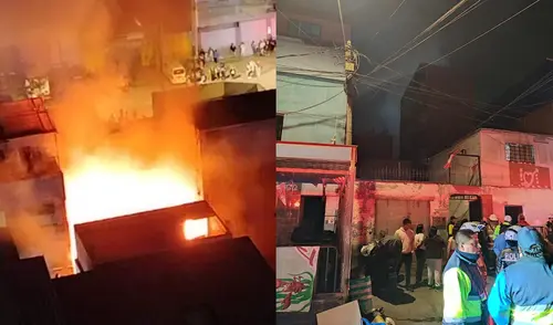 Incendio en La Victoria genera caos entre los vecinos. Foto: composición LR Incendio en La Victoria genera caos entre los vecinos. Foto: composición LR