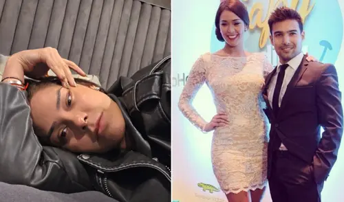 Karen Schwarz y Ezio Oliva tiene 41 y 36 años respectivamente.