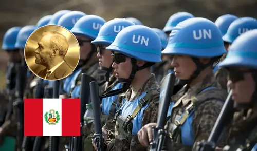 El político peruano representó a las fuerzas armadas de la ONU, mejor conocidas 'cascos azules' en diciembre de 1988.
