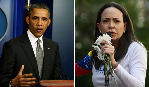 Al igual que María Corina Machado, Barack Obama ganó el premio Nobel de la Paz en 2009. Foto: AFP