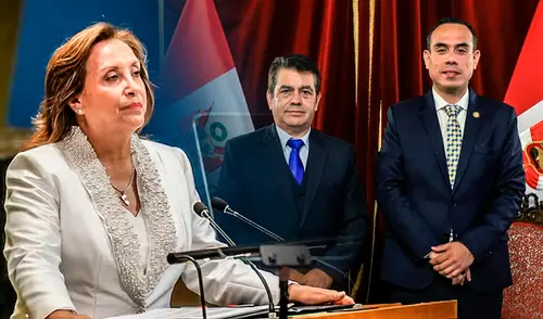 dina boluarte, josé jerí y tomás gálvez