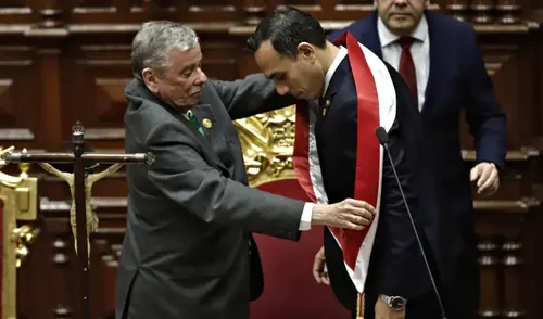 La vez que José Jerí dijo que no aceptaría ser presidente si Boluarte era vacada. Foto: Sebastián Blanco - URPI LR La vez que José Jerí dijo que no aceptaría ser presidente si Boluarte era vacada.