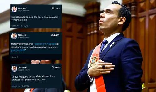 Colectivos rechazan elección de José Jerí como nuevo presidente del Perú por el perfil misógino que ha mostrado desde el 2011. Foto: Composición LR