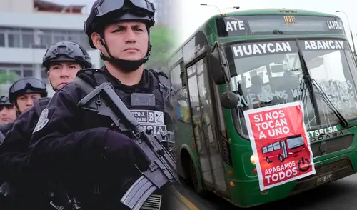 Plantean crear grupo élite de policías para frenar las extorsiones a transportistas. Foto: Composición LR Plantean crear grupo élite de policías para frenar las extorsiones a transportistas. Foto: Composición LR