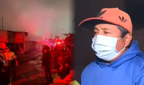 Vecino de SJM pierde sus ahorros durante incendio en Pamplona Alta. Foto: composición LR