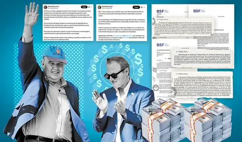 Martín De Luca, del estudio BSF, fue contratado por la MML por S/97,5 millones, pero al mismo tiempo participa de actos proselitistas de López Aliaga. Foto: composición LR