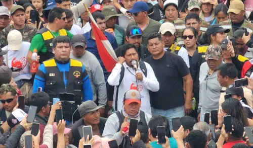 Alcalde llegó hasta Lima para hacer escuchar las demandas de su distrito. Foto: Kevinn García / LR Pataz