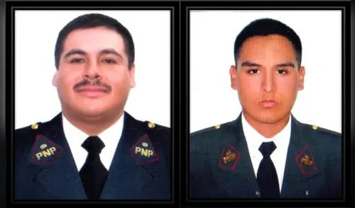 Los dos policías peruanos asesinados en el Rímac por el Gordo Afolfo. Los dos policías peruanos asesinados en el Rímac por el Gordo Afolfo.