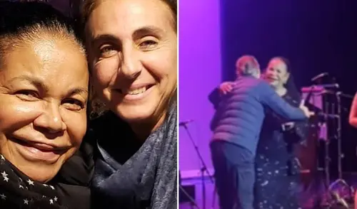 El momento entre Eva Ayllón y Natalia Málaga sucedió en Estados Unidos.