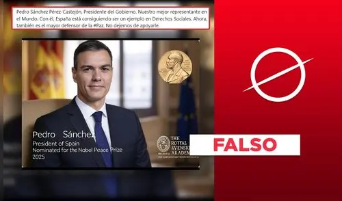 Pedro Sánchez al nobel de la paz