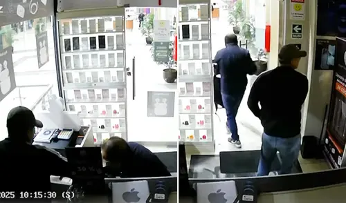 Se registró robo en local de celulares en La Victoria. Foto: Composición LR/24 Horas Se registró robo en local de celulares en La Victoria.