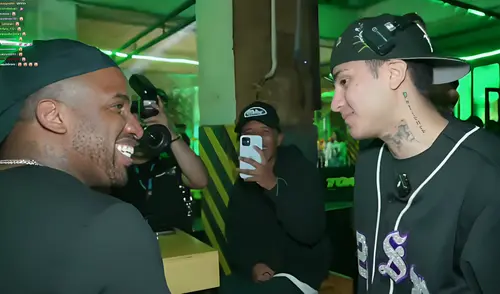 Cristorata y Jefferson Farfán tuvieron se reencontraron en un evento de la marca deportiva Nike.