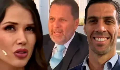 Maju Mantilla y Gustavo Salcedo enfrentados tras polémica. Foto: Composición LR/Captura/YouTube Maju Mantilla y Gustavo Salcedo enfrentados tras polémica.