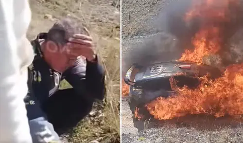 Piloto Jenrry Quispe y copiloto ilesos tras accidente en etapa Lima - Huancayo