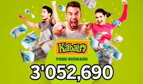 Nuevo sorteo de La Kábala con Pozo Buenazo de S/3.052.690 | Foto: Intralot Nuevo sorteo de La Kábala con Pozo Buenazo de S/3.052.690 | Foto: Intralot
