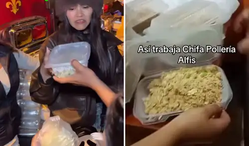 Tras la polémica con la influencer, el chifa se pronunció e indicó que dicho producto que aparece en redes sociales no pertenece a su local. chifa, chaufa, Karolina, karolina karley devuelve el chaufa, SJM, karolina karley chaufa, tiktok