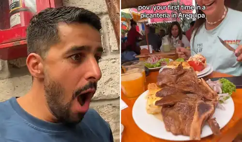 Usuarios de TikTok elogian generosas porciones de comida en picantería arequipeña. Turistas holandeses quedan sorprendidos por el tamaño de las porciones en picantería arequipeña