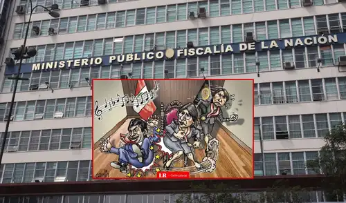 Carlos Tovar retrata el retorno de Delia Espinoza a la Fiscalía. Foto: composición LR Delia Espinoza Fiscalía