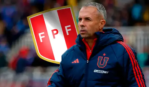 Gustavo Álvarez tuvo un breve paso por el fútbol peruano entre el 2021 y 2022. Foto: composición LR/U. de Chile/FPF Gustavo Álvarez señala cuánto costaría su salida de la U. de Chile y descarta oferta de la selección peruana
