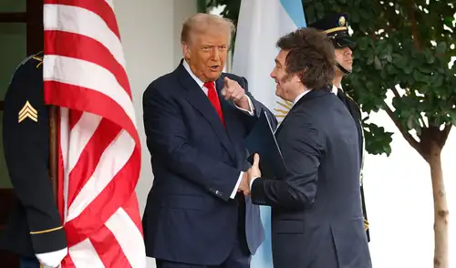 Javier Milei se reunió recientemente con Donald Trump en la Casa Blanca. Foto: AFP