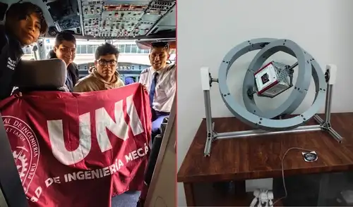 Estudiantes de la UNI crean satélite capaz de detectar derrames de petróleo que presentarán en el instituto aeroespacial de Brasil 12 estudiantes de la UNI desarrollan el satélite UNISAT, que se encuentra con el 90% de avance