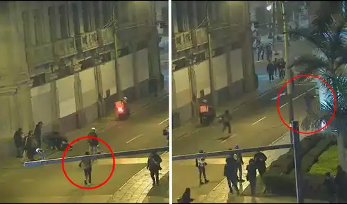 Nuevas imágenes del asesinato de Eduardo Ruíz. Foto: cámaras de seguridad eduardo ruíz