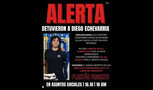 Detienen a estudiante de 18 en marcha nacional