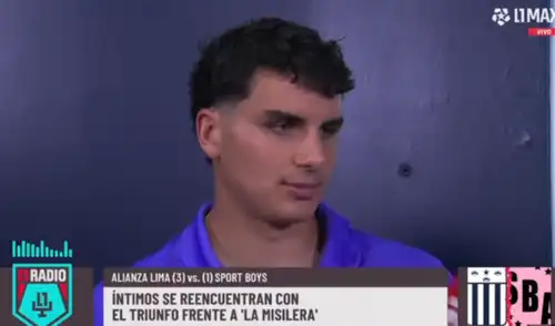 Matías Succar sueña con quedarse en Alianza Lima para el 2026