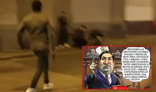 Carlincatura de hoy, domingo 19 de octubre, sobre las protestas del 15 de octubre. Foto: Composición/LR Carlincatura