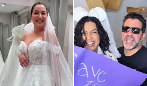 La actriz se pronunció al respecto y aseguró que su boda no se cancelará. Foto: Composición LR La actriz se pronunció al respecto y aseguró que su boda no se cancelará.