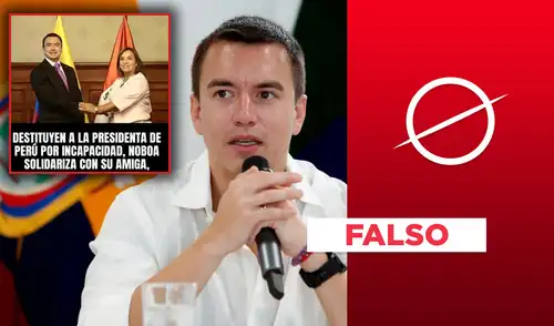 Daniel Noboa simpatiza con Dina Boluarte