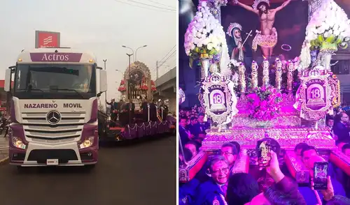 El Señor de los Milagros volverá al Callao a bordo del Nazareno Móvil. Foto: Composición LR