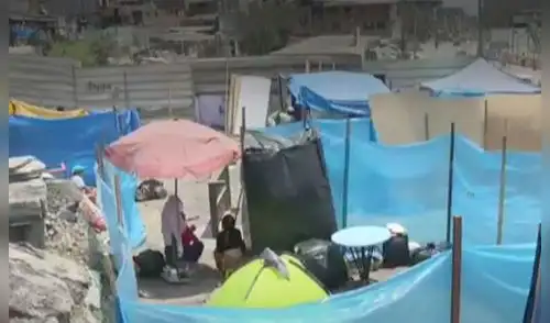 Familias viven a la intemperie y quieren reconstruir sus viviendas en San Juan de Miraflores.