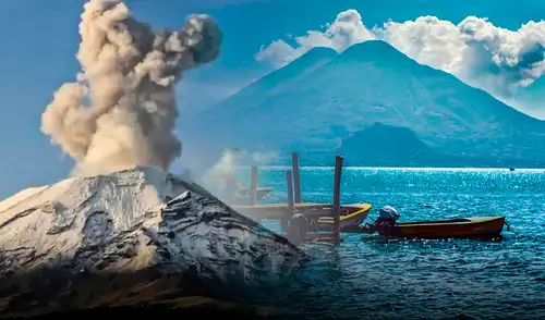 La erupción de Los Chocoyos, una supererupción volcánica que ocurrió hace unos 84.000 años, formó el lago de América Latina. La erupción de Los Chocoyos, una supererupción volcánica que ocurrió hace unos 84.000 años, formó el lago de América Latina.