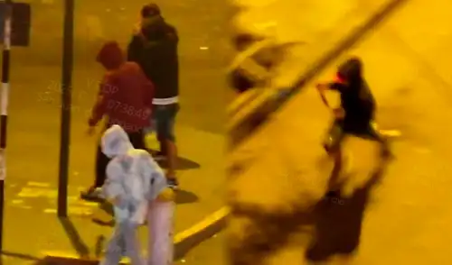 Los sujetos huyeron caminando luego de asesinar a las dos mujeres que regresaban a su domicilio en SJL. Foto: Composición LR Los sujetos huyeron caminando luego de asesinar a las dos mujeres que regresaban a su domicilio en SJL. Foto: Composición LR