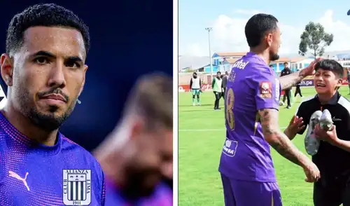 Sergio Peña tiene tierno gesto con un niño aliancista.