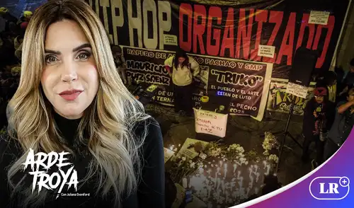 Juliana Oxenford sobre muerte del joven rapero 'Trvko'. Foto: composición LR LUIS magallanes y eduardo ruíz trvko