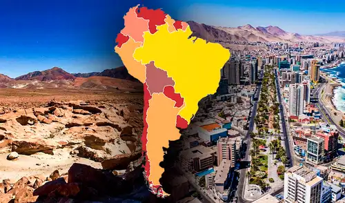 Antofagasta se destaca como pionero en América Latina al ser la primera ciudad en depender completamente del agua desalinizada. Foto: Composición LR Este país de América Latina es el pionero en la producción de agua dulce para abastecer una de las ciudades más áridas del mundo