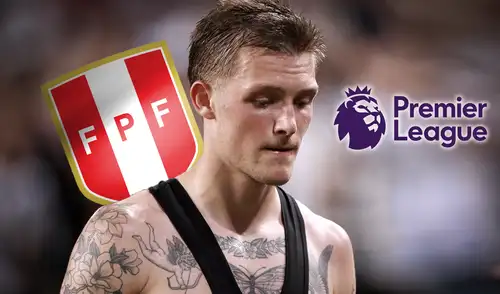 Oliver Sonne es el único futbolista peruano presente en una de las grandes ligas de Europa. Foto: composición LR/AFP El calvario de Oliver Sonne en la Premier League: de no tener chances en la selección peruana a ser marginado en su club