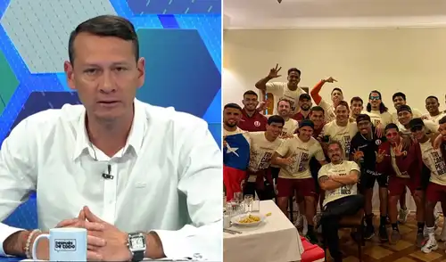 Diego Penny se unió a los elogios a Universitario tras salir campeón en Tarma. Foto: composición LR/captura de 'Al Ángulo'/Universitario Diego Penny se unió a los elogios a Universitario tras salir campeón en Tarma
