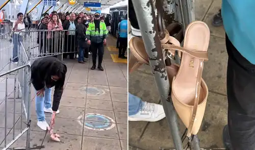 Usuarios del Metropolitano sorprendidos por tacos abandonados en una estación