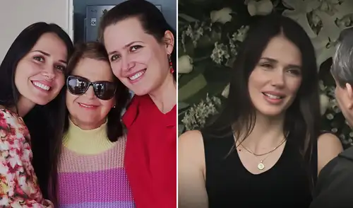 Maju Mantilla se despidió de su madre Elvia García. Foto: composición LR/difusión/Instagram Maju Mantilla y su hermana