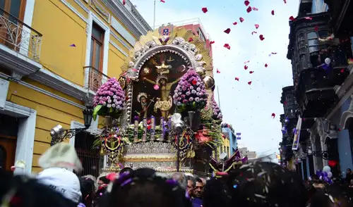Procesión del Señor de los Milagros este 1 de noviembre. Foto: difusión