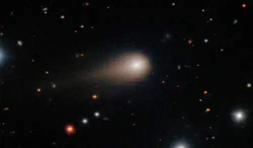 Imagen profunda del cometa interestelar 3I/ATLAS captada el 27 de agosto de 2025. Foto: Gemini/NOIRLab Imagen profunda del cometa interestelar 3I/ATLAS captada el 27 de agosto de 2025.