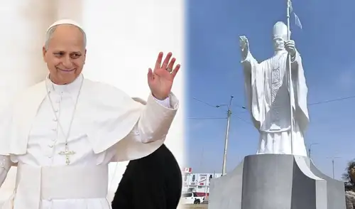Estatua del "papa peruano" fue donada por un empresario anónimo. Foto: Vatican News / Emmanuel Moreno - La República. Estatua del "papa peruano" fue donada por un empresario anónimo. Foto: Vatican News / Emmanuel Moreno - La República.