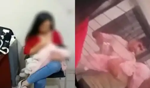 Una madre en Callao fue detenida tras denunciar agresión por parte de su expareja mientras sostenía a su bebé. El incidente se grabó en video durante la recogida de su hija. Una madre en Callao fue detenida tras denunciar agresión por parte de su expareja mientras sostenía a su bebé. El incidente se grabó en video durante la recogida de su hija.