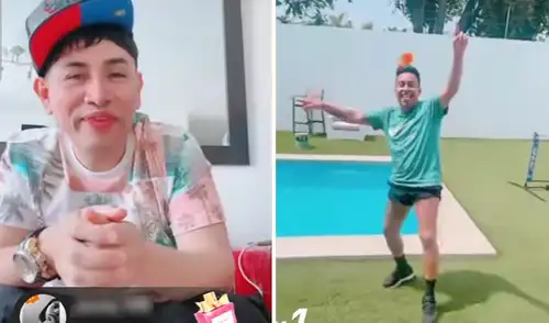 Christian Cueva sorprende al unirse a batalla de TikTok con Gerald Oropeza y cumple reto de baile